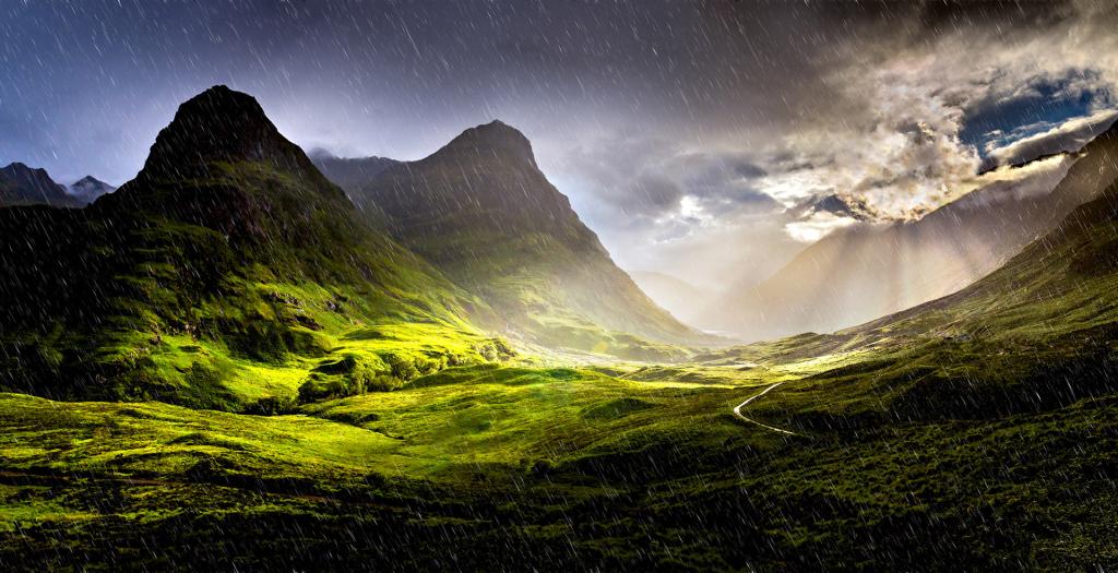 Glencoe Sunshower by Malcolm Gamble