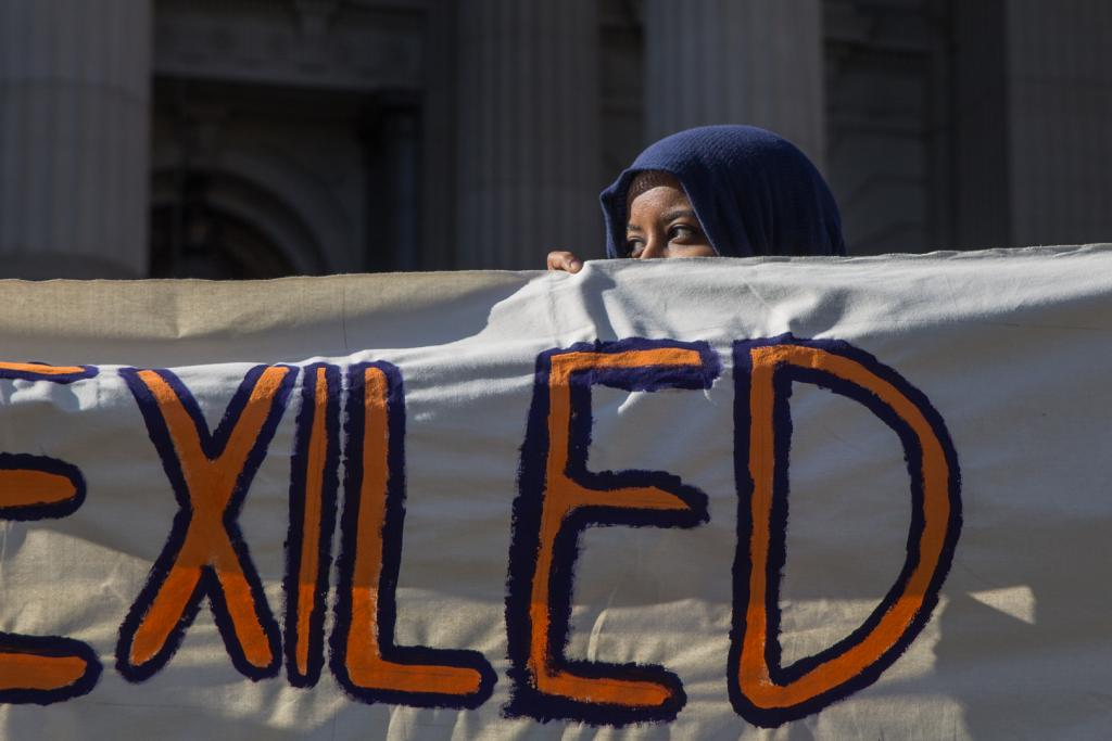 Woman at Rally by Michelle Brasington