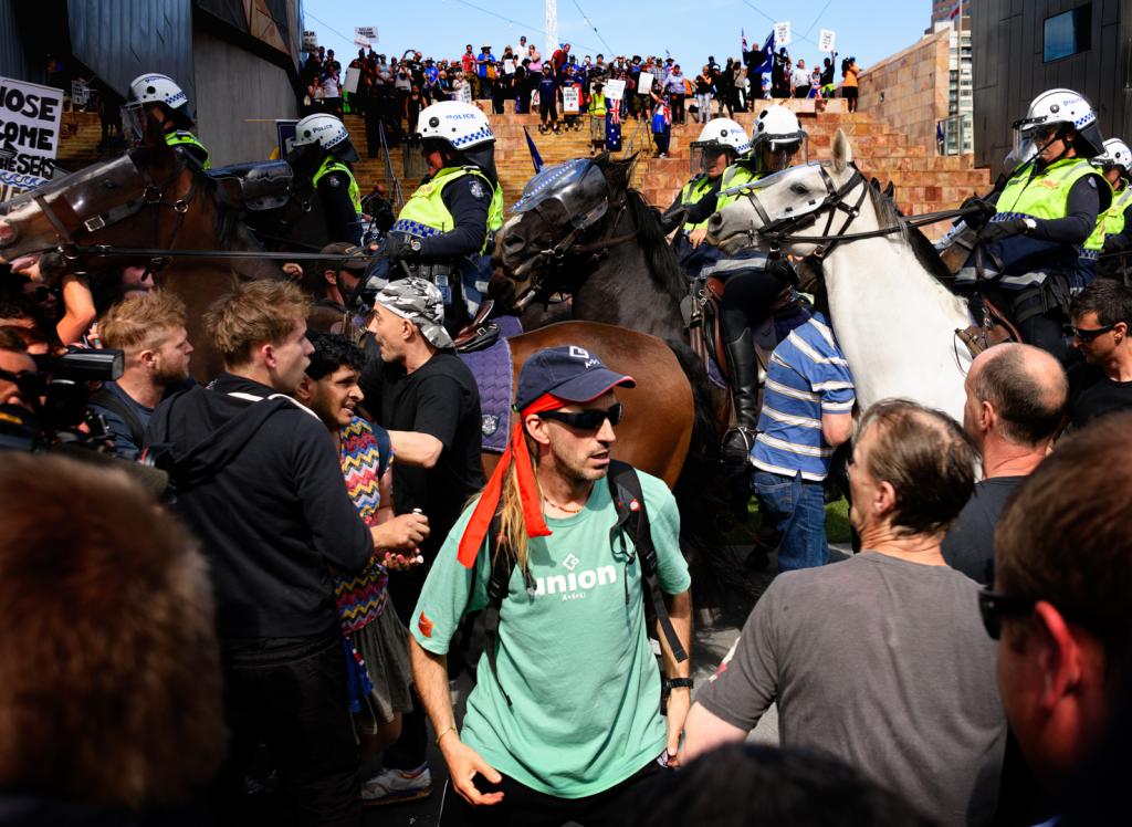 Tensions Rise at Rally by Suzanne Calder