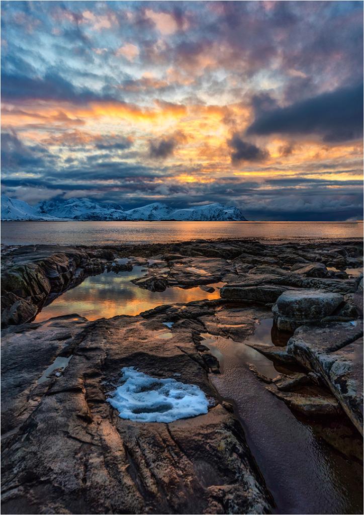 Varied Beach Sunset by Valerie Earl