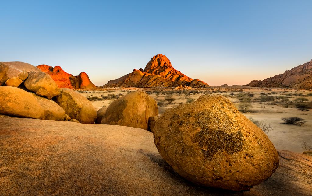 Sunrise on Spitzkoppen by Peter Calder