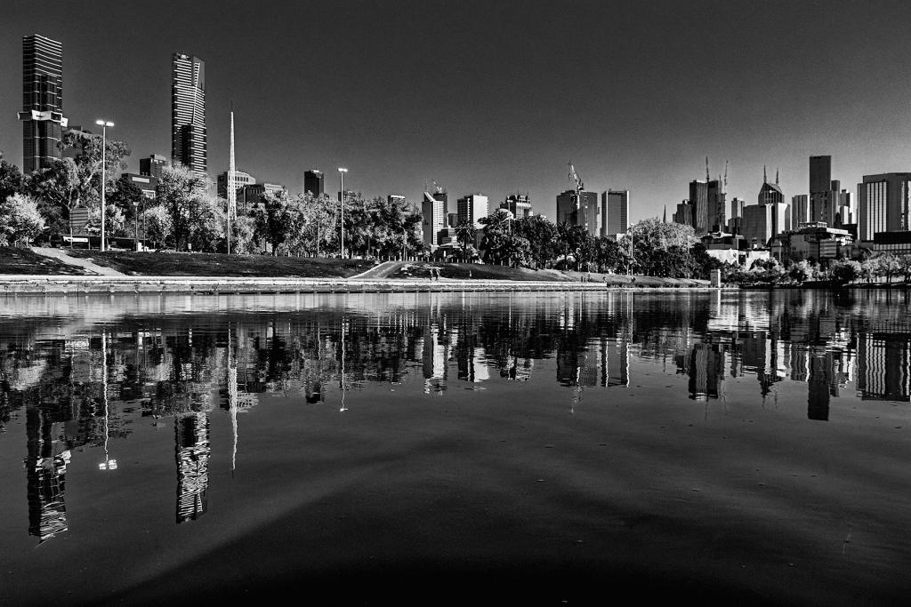 Melbourne on the Yarra by Don Hyatt