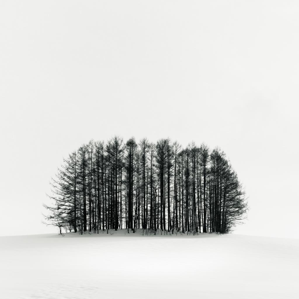 Wintery Copse Hokkaido by Malcolm Gamble