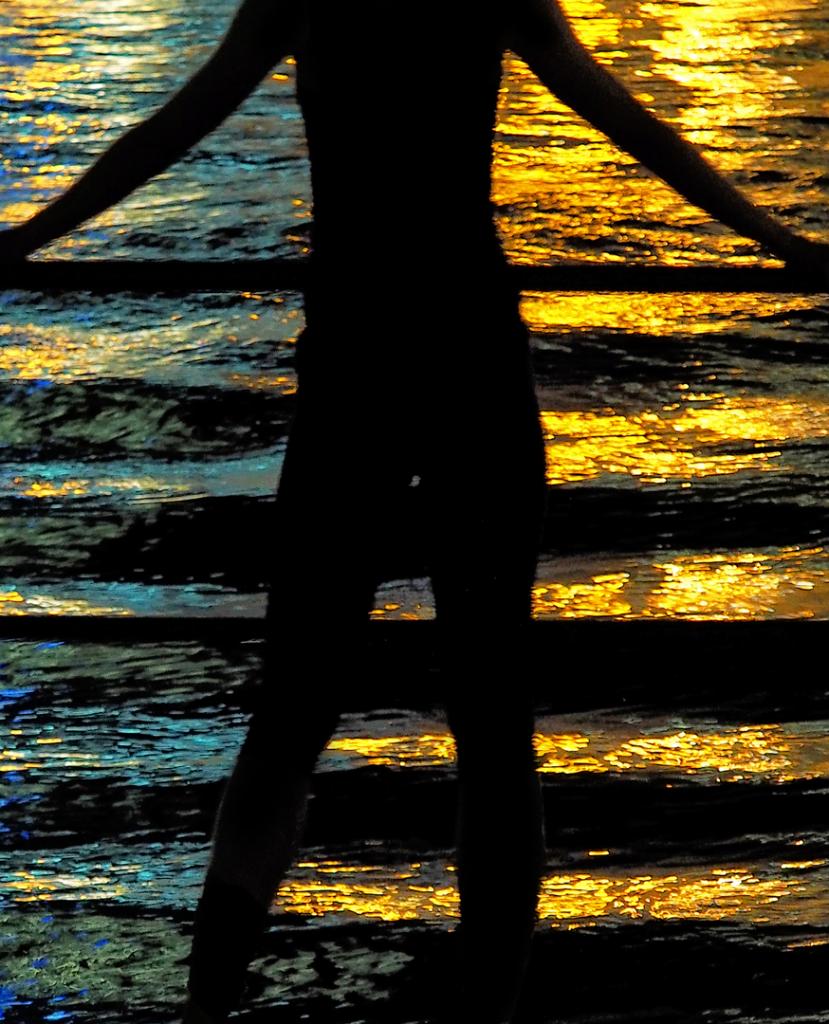 Woman and Waves by Peter Hammer