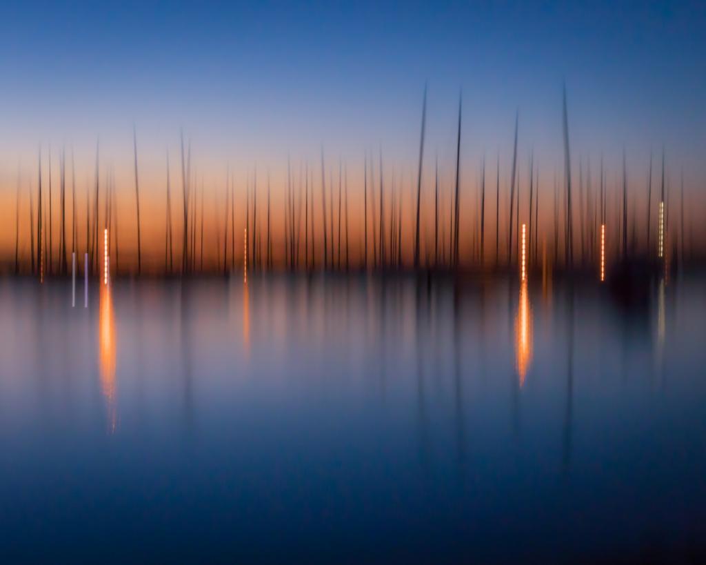 Yachts at Anchor by Penny Chadwick