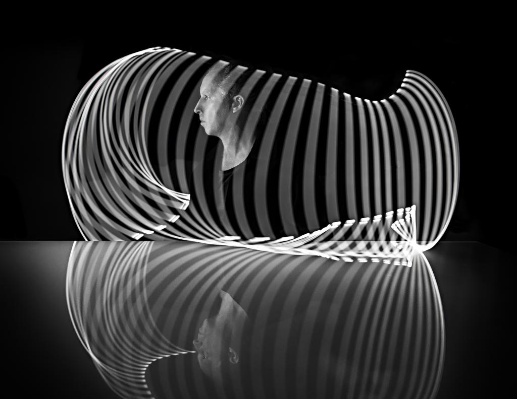 Nested Light Sculpture by Malcolm Gamble
