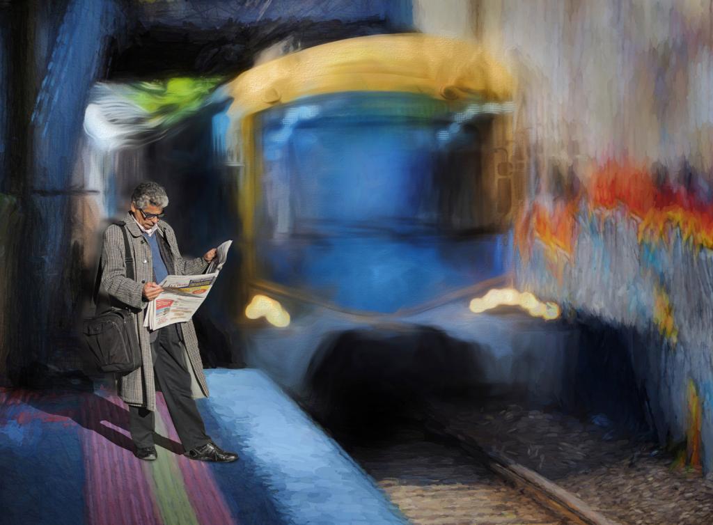 Waiting at the Station by Peter Hammer
